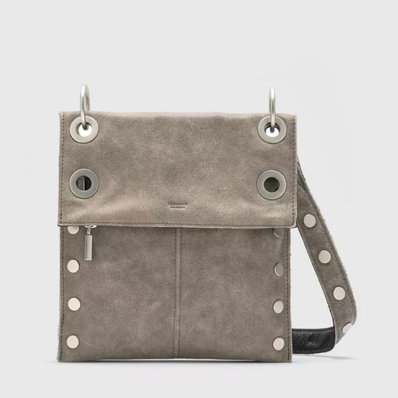 Hammitt Handbags - Hammett Montana Reversible Black Pewter & Brushed Silver Crossbody